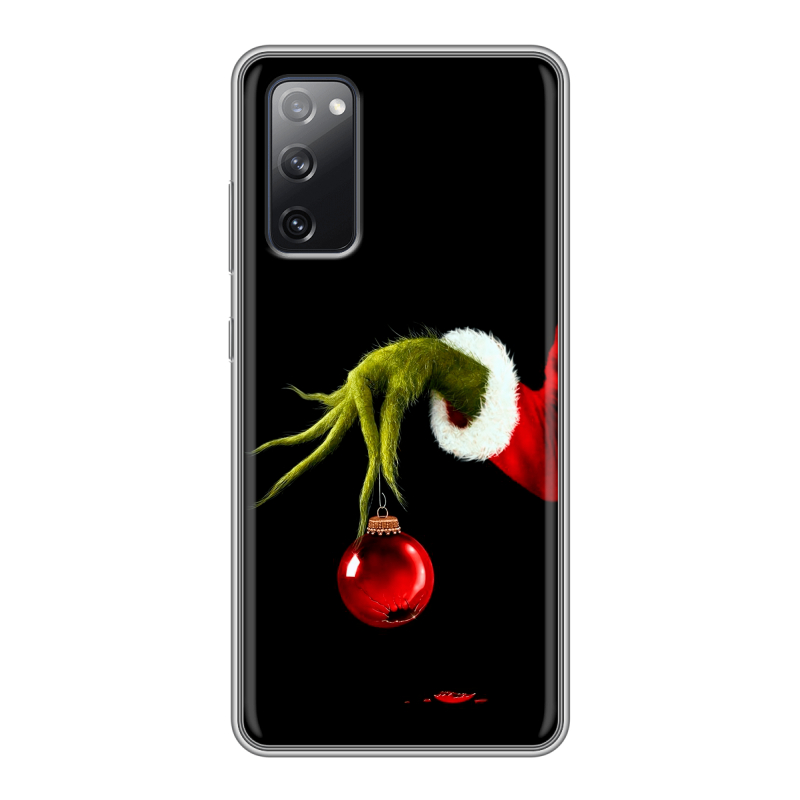 Силиконовый чехол на Samsung Galaxy S20 FE с принтом Новый год Гринч Силиконовый чехол на Samsung Galaxy S20 FE с принтом Новый год Гринч