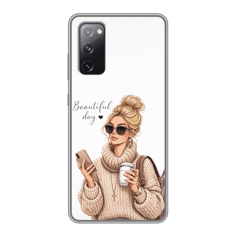Силиконовый чехол на Samsung Galaxy S20 FE с принтом женский Силиконовый чехол на Samsung Galaxy S20 FE с принтом женский