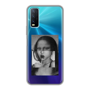 Силиконовый чехол на Vivo Y20 с принтом Мона Лиза Силиконовый чехол на Vivo Y20 с принтом Мона Лиза