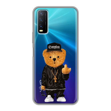 Силиконовый чехол на Vivo Y20 с принтом Плюшевый медведь Силиконовый чехол на Vivo Y20 с принтом Плюшевый медведь