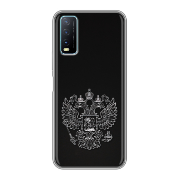 Силиконовый чехол на Vivo Y20 с принтом Герб России