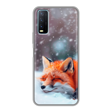 Силиконовый чехол на Vivo Y20 с принтом лиса Силиконовый чехол на Vivo Y20 с принтом лиса