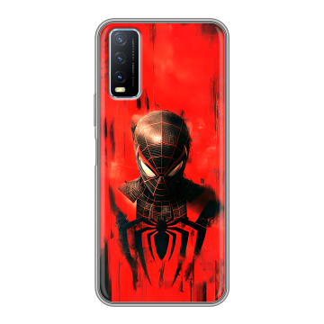 Силиконовый чехол на Vivo Y20 с принтом человек паук spiderman Силиконовый чехол на Vivo Y20 с принтом человек паук spiderman