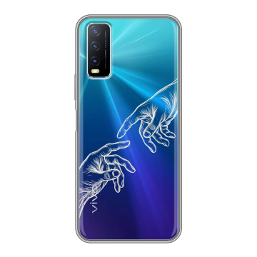 Силиконовый чехол на Vivo Y20 с принтом Сотворение мира Силиконовый чехол на Vivo Y20 с принтом Сотворение мира
