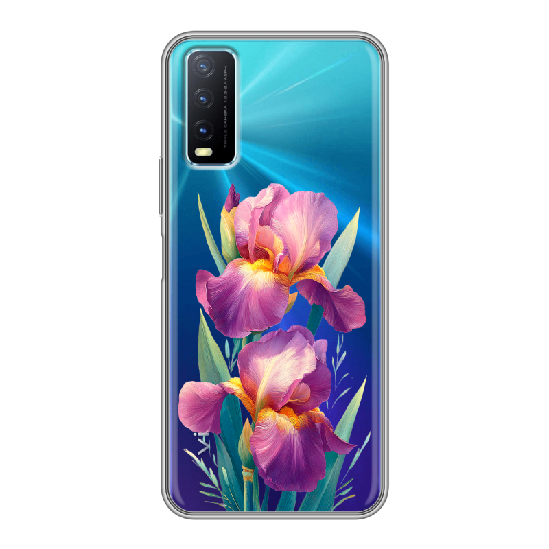 Силиконовый чехол на Vivo Y20 с принтом Цветы орхидеи Силиконовый чехол на Vivo Y20 с принтом Цветы орхидеи