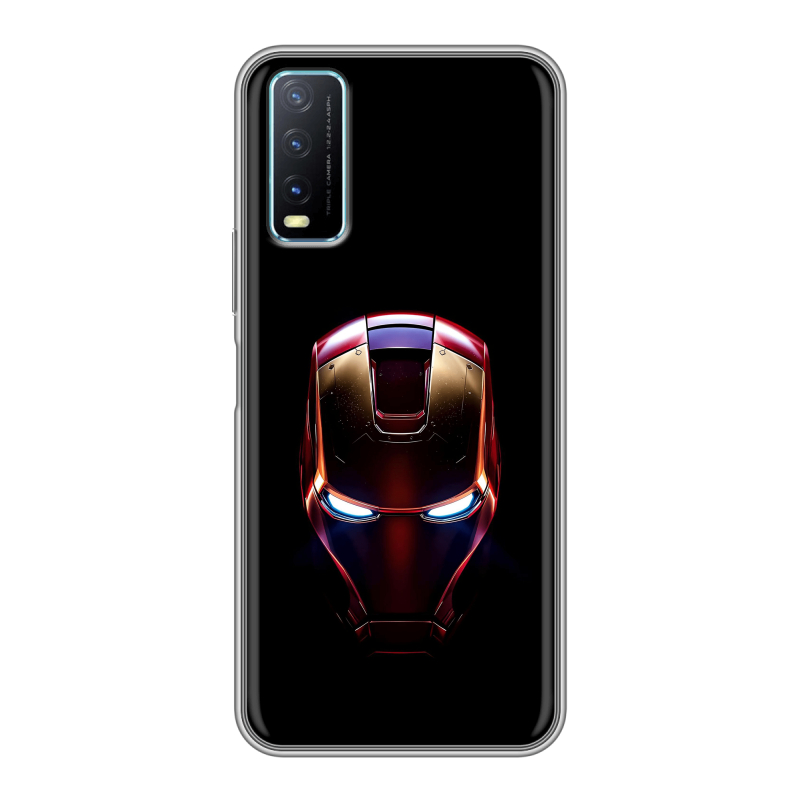 Силиконовый чехол на Vivo Y20 с принтом IronMan Железный человек Силиконовый чехол на Vivo Y20 с принтом IronMan Железный человек