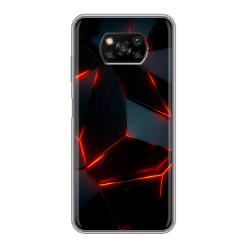 Пластиковый чехол на Xiaomi Poco X3 с принтом Яркие абстракции