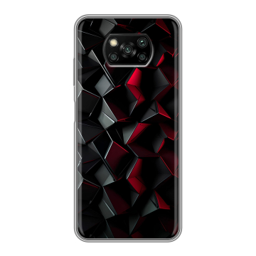 Пластиковый чехол на Xiaomi Poco X3 с принтом Абстракция Пластиковый чехол на Xiaomi Poco X3 с принтом Абстракция