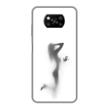 Пластиковый чехол на Xiaomi Poco X3 с принтом Силуэт