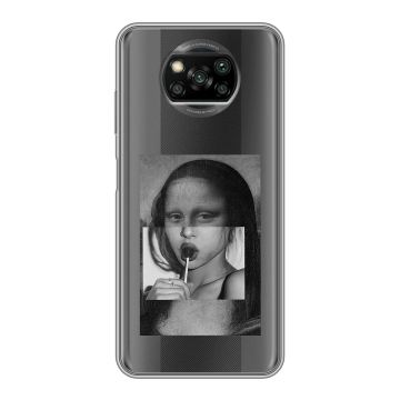 Пластиковый чехол на Xiaomi Poco X3 с принтом Мона Лиза