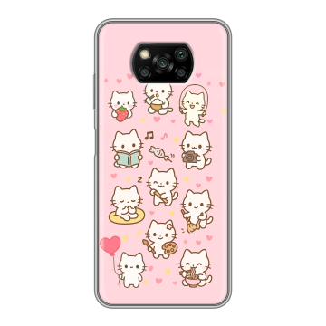 Пластиковый чехол на Xiaomi Poco X3 с принтом Hello Kitty Хелоу Кити Пластиковый чехол на Xiaomi Poco X3 с принтом Hello Kitty Хелоу Кити