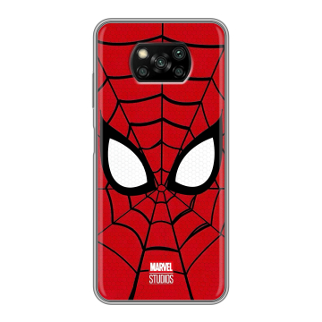 Пластиковый чехол на Xiaomi Poco X3 с принтом человек паук spiderman