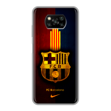 Пластиковый чехол на Xiaomi Poco X3 с принтом Барселона Barcelona Пластиковый чехол на Xiaomi Poco X3 с принтом Барселона Barcelona