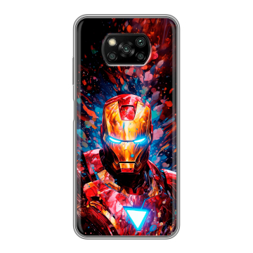 Пластиковый чехол на Xiaomi Poco X3 с принтом Железный человек Ironman Пластиковый чехол на Xiaomi Poco X3 с принтом Железный человек Ironman