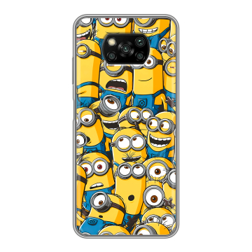 Пластиковый чехол на Xiaomi Poco X3 с принтом Миньоны Пластиковый чехол на Xiaomi Poco X3 с принтом Миньоны