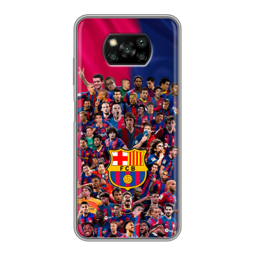 Пластиковый чехол на Xiaomi Poco X3 с принтом Барселона Barcelona Пластиковый чехол на Xiaomi Poco X3 с принтом Барселона Barcelona