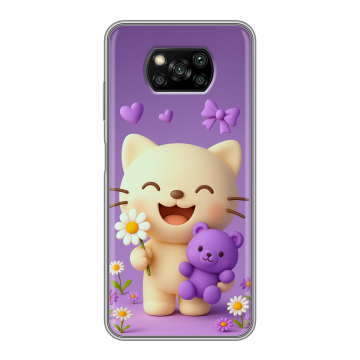 Пластиковый чехол на Xiaomi Poco X3 с принтом для девочек Пластиковый чехол на Xiaomi Poco X3 с принтом для девочек