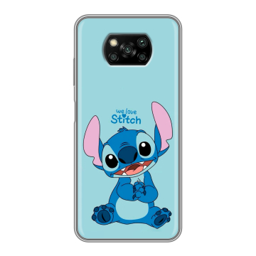 Пластиковый чехол на Xiaomi Poco X3 с принтом Лило и Стич Пластиковый чехол на Xiaomi Poco X3 с принтом Лило и Стич