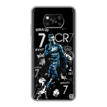 Пластиковый чехол на Xiaomi Poco X3 с принтом Реал Роналдо Пластиковый чехол на Xiaomi Poco X3 с принтом Реал Роналдо