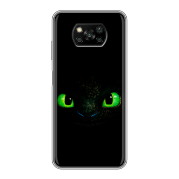Пластиковый чехол на Xiaomi Poco X3 с принтом Как приручить дракона Пластиковый чехол на Xiaomi Poco X3 с принтом Как приручить дракона