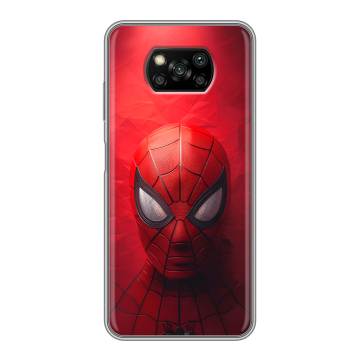 Пластиковый чехол на Xiaomi Poco X3 с принтом Spiderman Человек паук Пластиковый чехол на Xiaomi Poco X3 с принтом Spiderman Человек паук