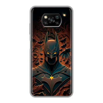 Пластиковый чехол на Xiaomi Poco X3 с принтом Batman Бэтмен