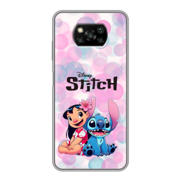 Пластиковый чехол на Xiaomi Poco X3 с принтом Лило и Стич Пластиковый чехол на Xiaomi Poco X3 с принтом Лило и Стич