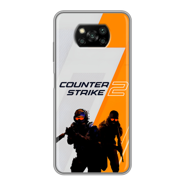 Пластиковый чехол на Xiaomi Poco X3 с принтом Counter Strike Пластиковый чехол на Xiaomi Poco X3 с принтом Counter Strike