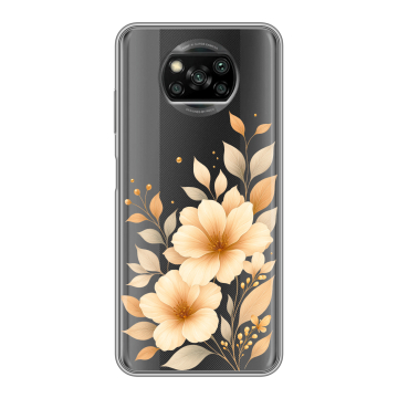 Пластиковый чехол на Xiaomi Poco X3 с принтом для девушки