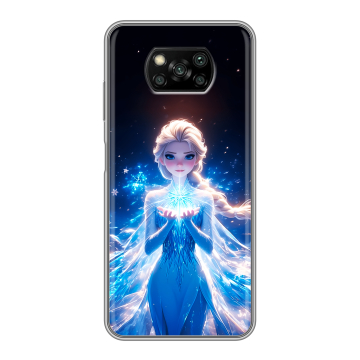 Пластиковый чехол на Xiaomi Poco X3 с принтом Холодное сердце Frozen Пластиковый чехол на Xiaomi Poco X3 с принтом Холодное сердце Frozen