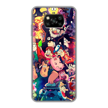 Пластиковый чехол на Xiaomi Poco X3 с принтом Gravity Falls Гравити Фолз Пластиковый чехол на Xiaomi Poco X3 с принтом Gravity Falls Гравити Фолз