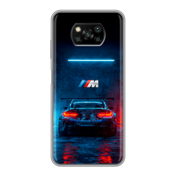 Пластиковый чехол на Xiaomi Poco X3 с принтом BMW БМВ Пластиковый чехол на Xiaomi Poco X3 с принтом BMW БМВ