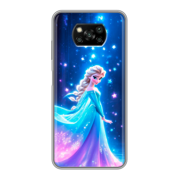Пластиковый чехол на Xiaomi Poco X3 с принтом Холодное сердце Frozen Пластиковый чехол на Xiaomi Poco X3 с принтом Холодное сердце Frozen