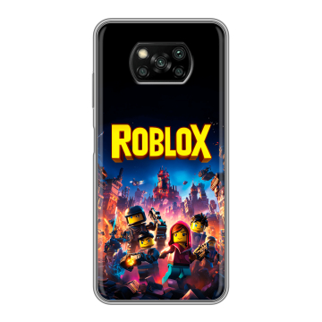 Пластиковый чехол на Xiaomi Poco X3 с принтом Roblox Роблокс Пластиковый чехол на Xiaomi Poco X3 с принтом Roblox Роблокс