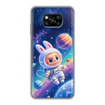 Пластиковый чехол на Xiaomi Poco X3 с принтом Labubu Лабубу Пластиковый чехол на Xiaomi Poco X3 с принтом Labubu Лабубу