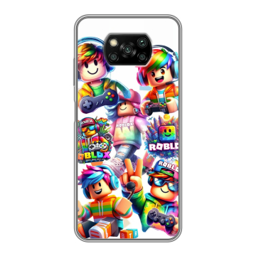 Пластиковый чехол на Xiaomi Poco X3 с принтом Roblox Роблокс Пластиковый чехол на Xiaomi Poco X3 с принтом Roblox Роблокс