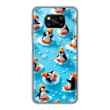 Пластиковый чехол на Xiaomi Poco X3 с принтом Новый год Пластиковый чехол на Xiaomi Poco X3 с принтом Новый год