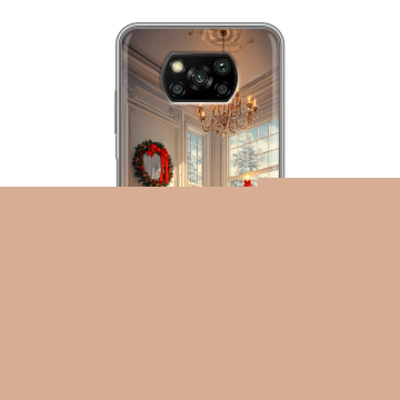 Пластиковый чехол на Xiaomi Poco X3 с принтом Новый год Пластиковый чехол на Xiaomi Poco X3 с принтом Новый год