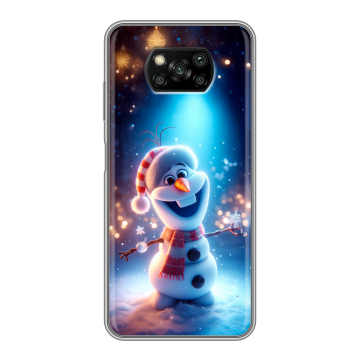 Пластиковый чехол на Xiaomi Poco X3 с принтом Новый год Пластиковый чехол на Xiaomi Poco X3 с принтом Новый год