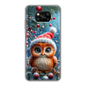 Пластиковый чехол на Xiaomi Poco X3 с принтом Новый год Пластиковый чехол на Xiaomi Poco X3 с принтом Новый год
