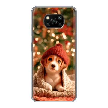 Пластиковый чехол на Xiaomi Poco X3 с принтом Новый год Пластиковый чехол на Xiaomi Poco X3 с принтом Новый год