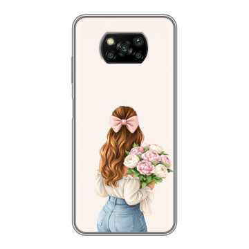 Пластиковый чехол на Xiaomi Poco X3 с принтом женский Пластиковый чехол на Xiaomi Poco X3 с принтом женский