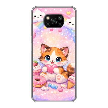 Пластиковый чехол на Xiaomi Poco X3 с принтом для девочек Пластиковый чехол на Xiaomi Poco X3 с принтом для девочек