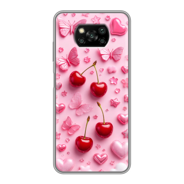 Пластиковый чехол на Xiaomi Poco X3 с принтом для девочек Пластиковый чехол на Xiaomi Poco X3 с принтом для девочек