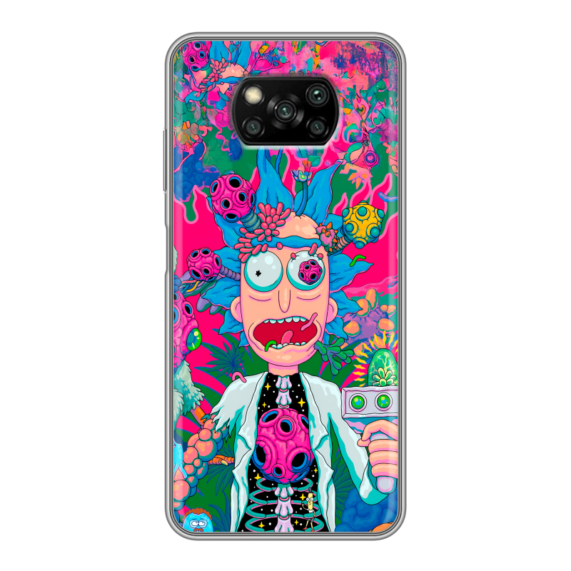 Пластиковый чехол на Xiaomi Poco X3 с принтом Рик и Морти Rick Morty Пластиковый чехол на Xiaomi Poco X3 с принтом Рик и Морти Rick Morty