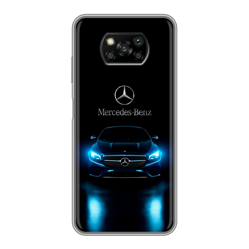 Пластиковый чехол на Xiaomi Poco X3 с принтом Mercedes Мерседес Пластиковый чехол на Xiaomi Poco X3 с принтом Mercedes Мерседес