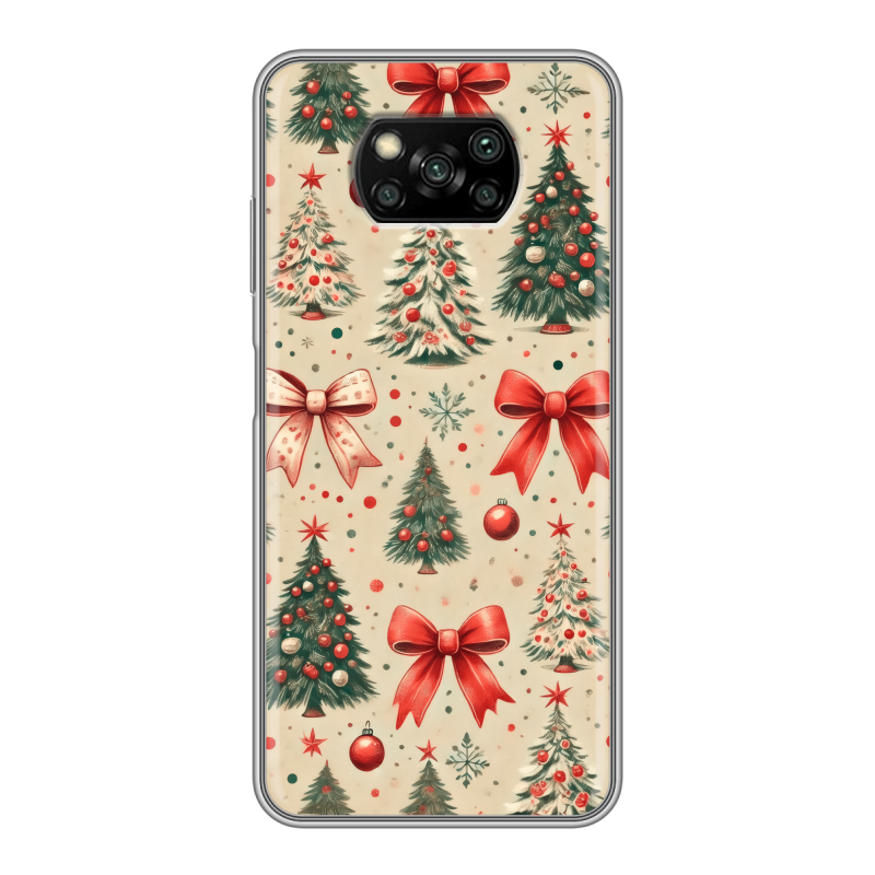 Пластиковый чехол на Xiaomi Poco X3 с принтом Новый год Пластиковый чехол на Xiaomi Poco X3 с принтом Новый год