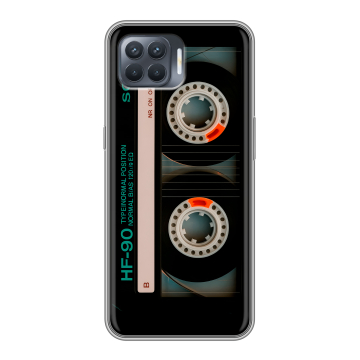 Силиконовый чехол на OPPO Reno4 Lite с принтом Кассета Силиконовый чехол на OPPO Reno4 Lite с принтом Кассета