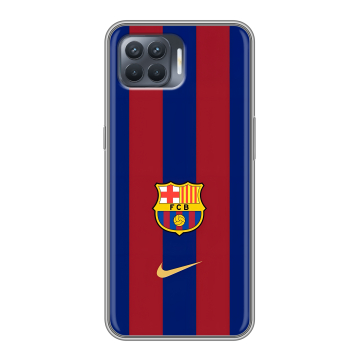 Силиконовый чехол на OPPO Reno4 Lite с принтом Барселона Barcelona