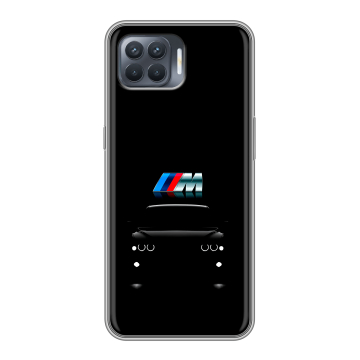 Силиконовый чехол на OPPO Reno4 Lite с принтом БМВ BMW Силиконовый чехол на OPPO Reno4 Lite с принтом БМВ BMW
